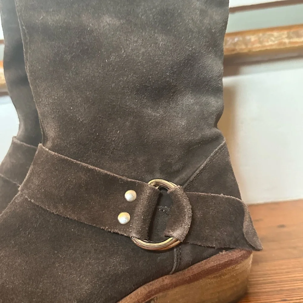 Free People Vienna Distress Suede Ankle Boot in Dark brown Women’s 39 (8.5) - Picture 12 of 13